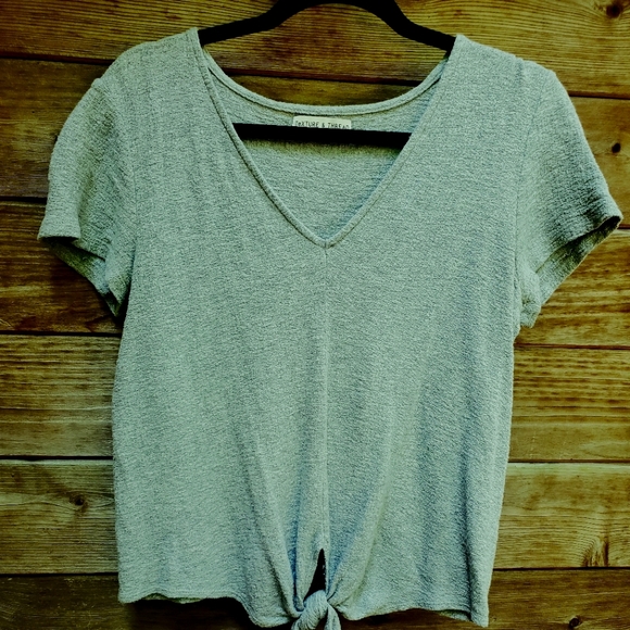 Madewell Twisted Tye-Bottom Top - Picture 1 of 2
